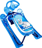 Снегокат Ника кросс (СНК/КР2 с кроликом (синий каркас)